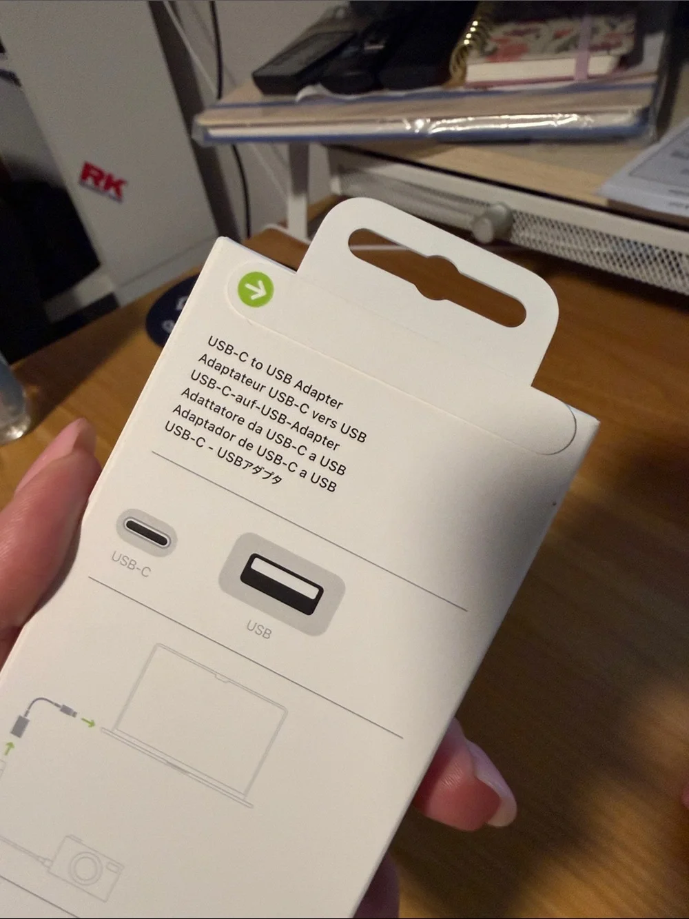 Apple USB-C to USB Adapter in White - Genuine Apple Accessory